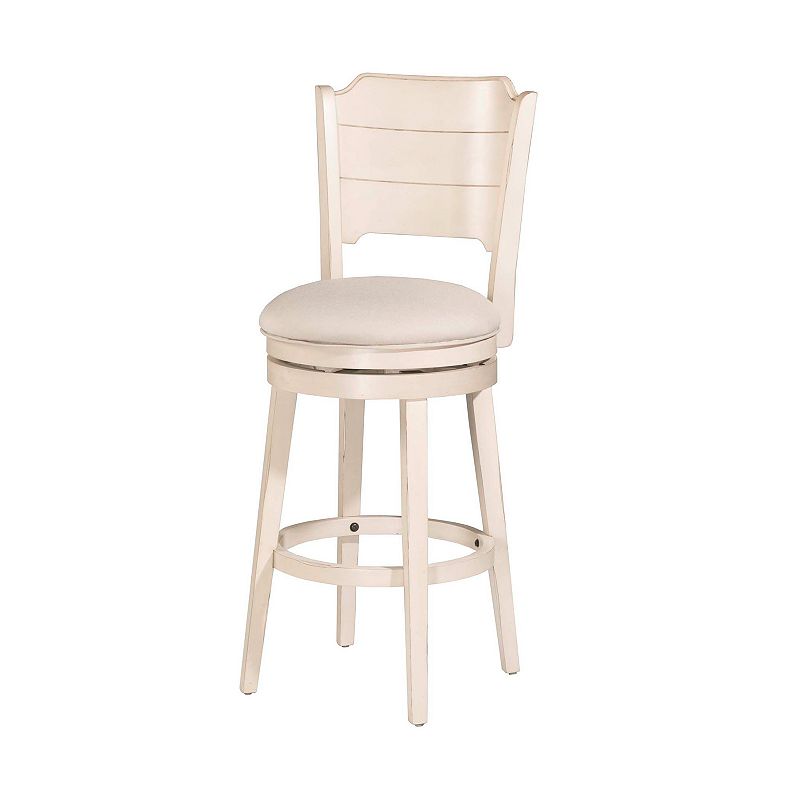 Hillsdale Furniture Clarion Swivel Counter Stool, White