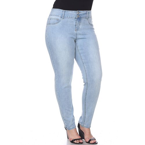 Plus Size White Mark High Rise Skinny Jeans