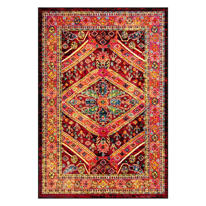 Safavieh Takala Geometric Floral Rug, Black, 8X10 Ft