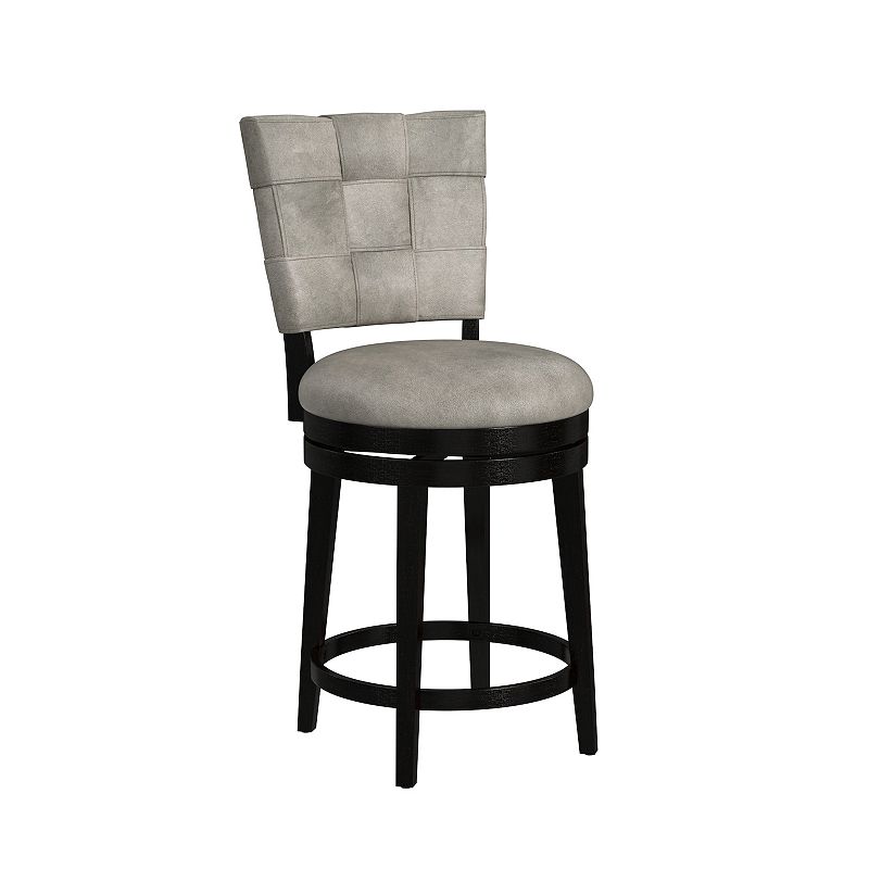 Hillsdale Furniture Kaede Swivel Counter Stool, Black