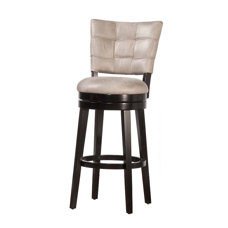 Hillsdale Furniture Kaede Swivel Bar Stool, Black
