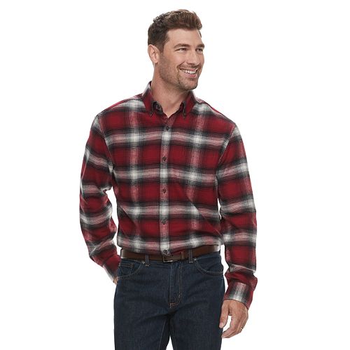 Men's Croft & Barrow® Slim-Fit Flannel Button-Down Shirt
