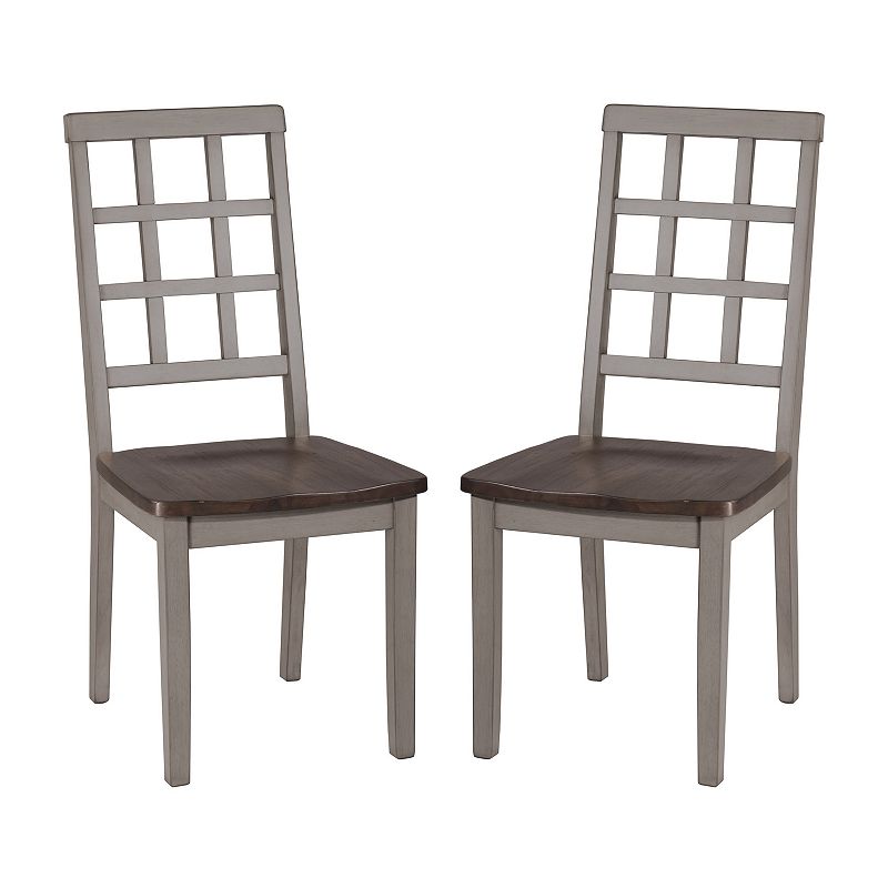 Hillsdale Furniture Garden Park 2-pack Dining Chairs, Grey