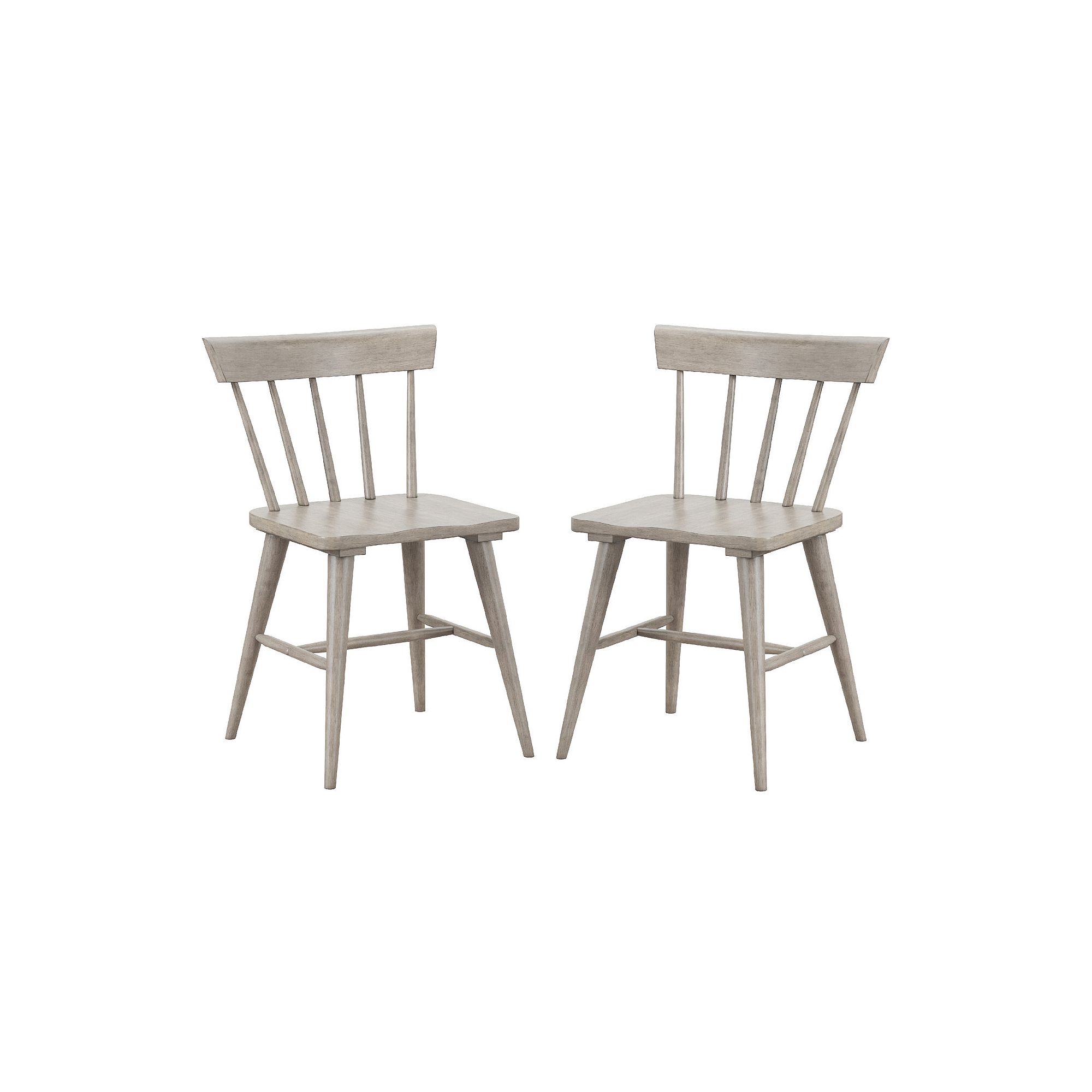 Hillsdale Furniture Mayson 2-pack Spindle Dining Chairs, Gray
