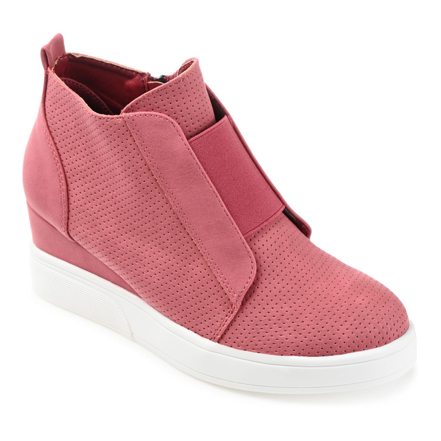 pink wedge shoes