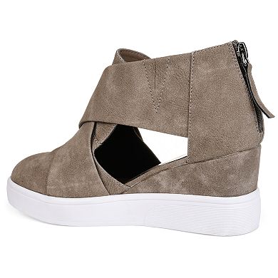 Journee Seena Women's D'Orsay Wedge Sneakers