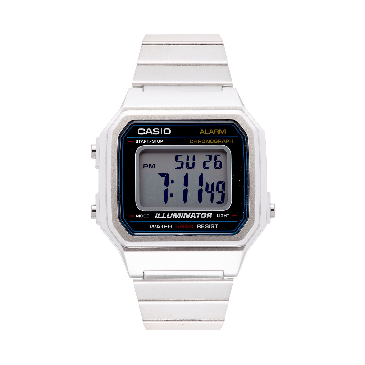 metal casio digital watch