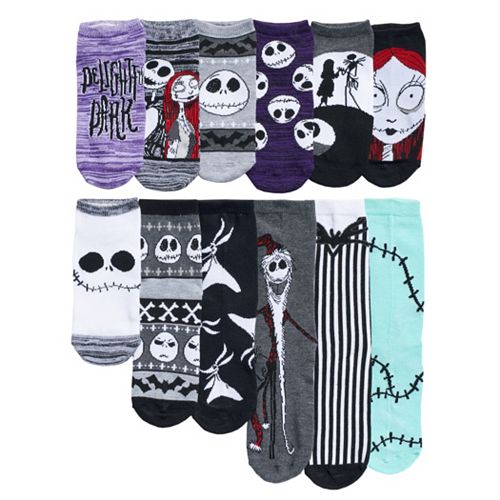 Disney's The Nightmare Before Christmas Women's 12 Days Of Socks Advent