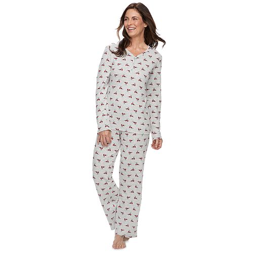 Women's Croft & Barrow® Sleep Tee & Pants Pajama Set