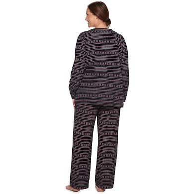 Plus Size Croft & Barrow® Sleep Tee & Pants Pajama Set