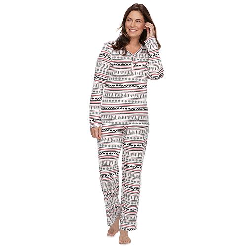 Petite Croft & Barrow® Sleep Top & Pants Pajama Set