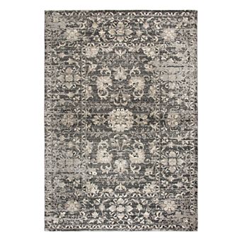 Rizzy Home Panache Transitional Distressed Floral Rug
