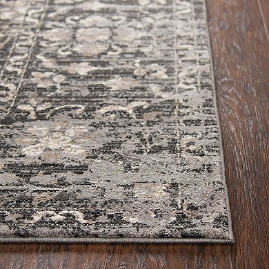 Rizzy Home Panache Transitional Distressed Floral Rug