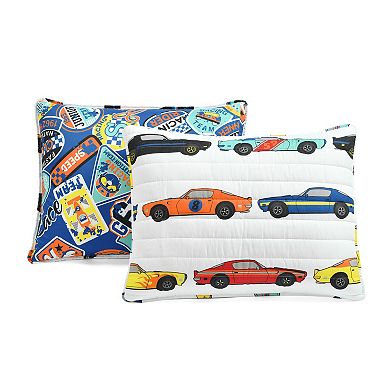 Lush Decor Race Cars Quilt Set