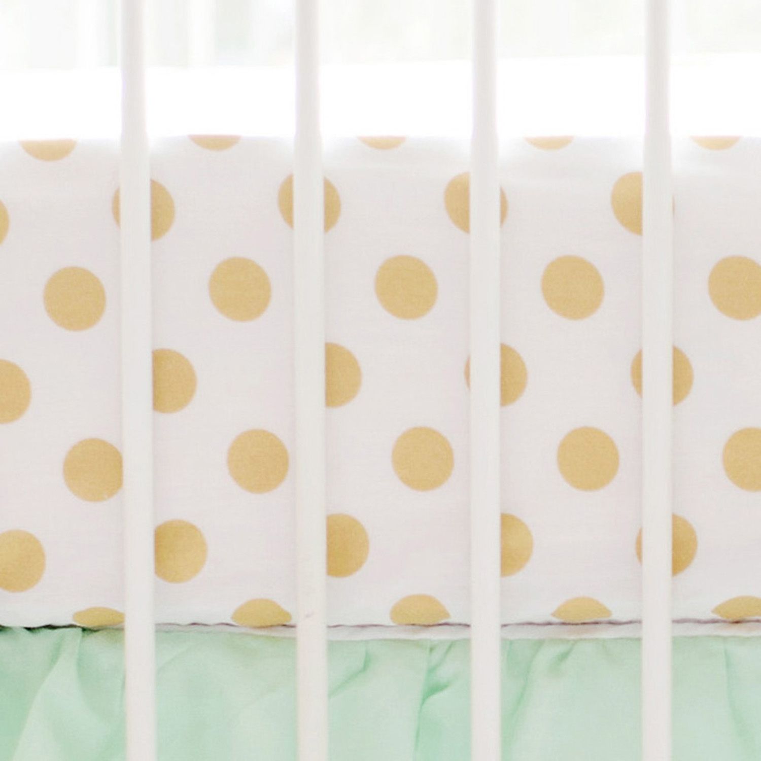 polka dot crib sheet