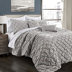 Crinkle Textured Dobby Comforter Set, Lush Decor