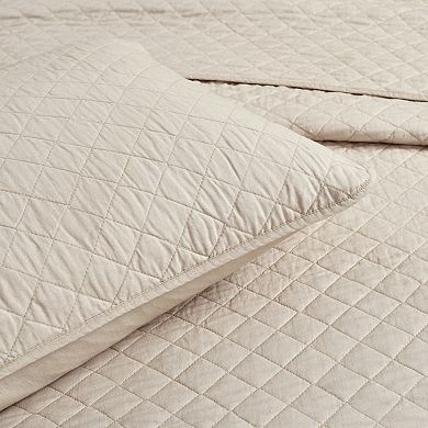 Lush Decor Ava Diamond Oversized Cotton Quilt 3-Piece Set