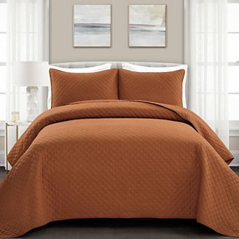 Lush Decor Ava Diamond Oversized Cotton Quilt Set