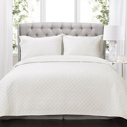 Lush Decor Ava Diamond Oversized Cotton Quilt 3-Piece Set