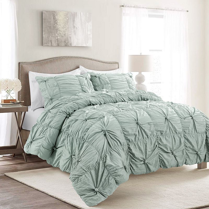 Lush Decor Bella Comforter Set, Blue, King