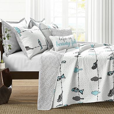 Lush Decor Rowley Birds Quilt 7-Piece Set