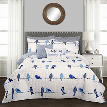 Lush Decor Rowley Birds Quilt 7 pc Set