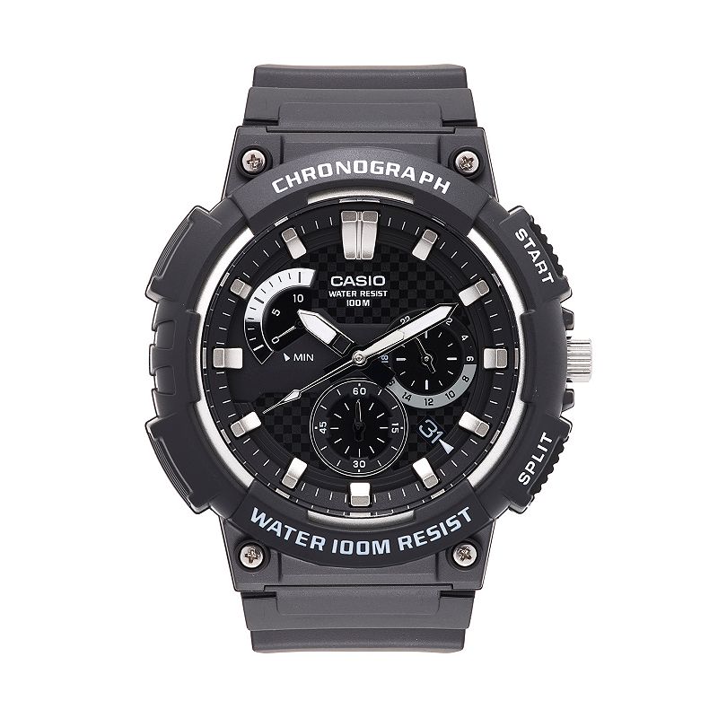 Casio Men's Chronograph Watch - MCW200H, Size: XL, Black