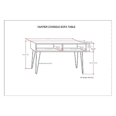 Simpli Home Hunter Console Table