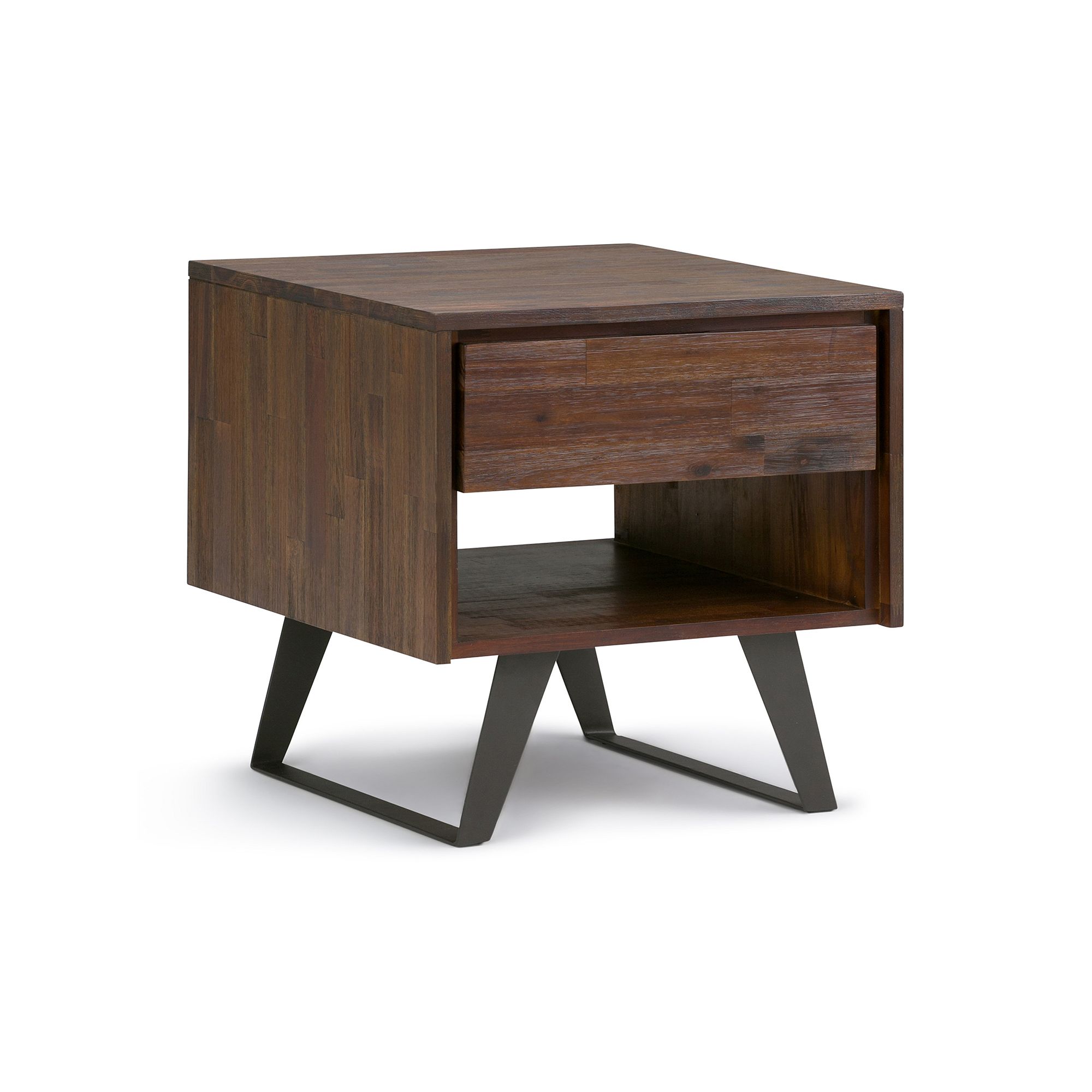 Simpli Home Lowry End Table, Brown