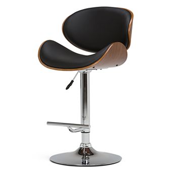 Simpli Home Marana Bentwood Adjustable Bar Stool