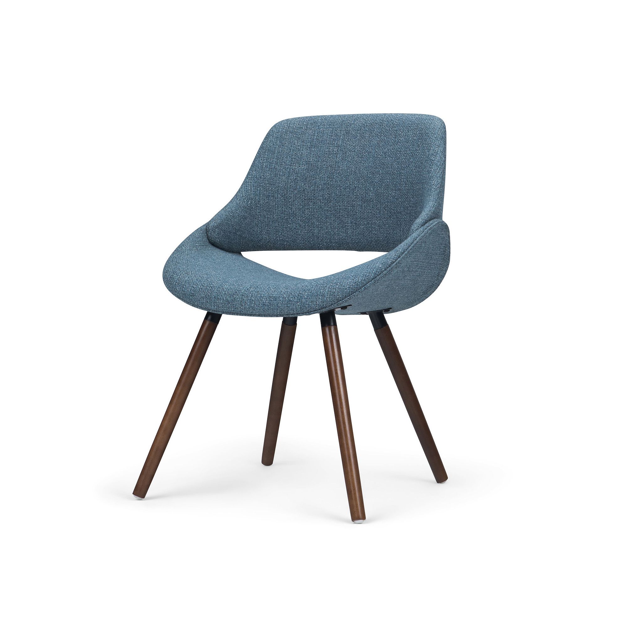 Simpli Home Malden Bentwood Dining Chair, Blue Blue