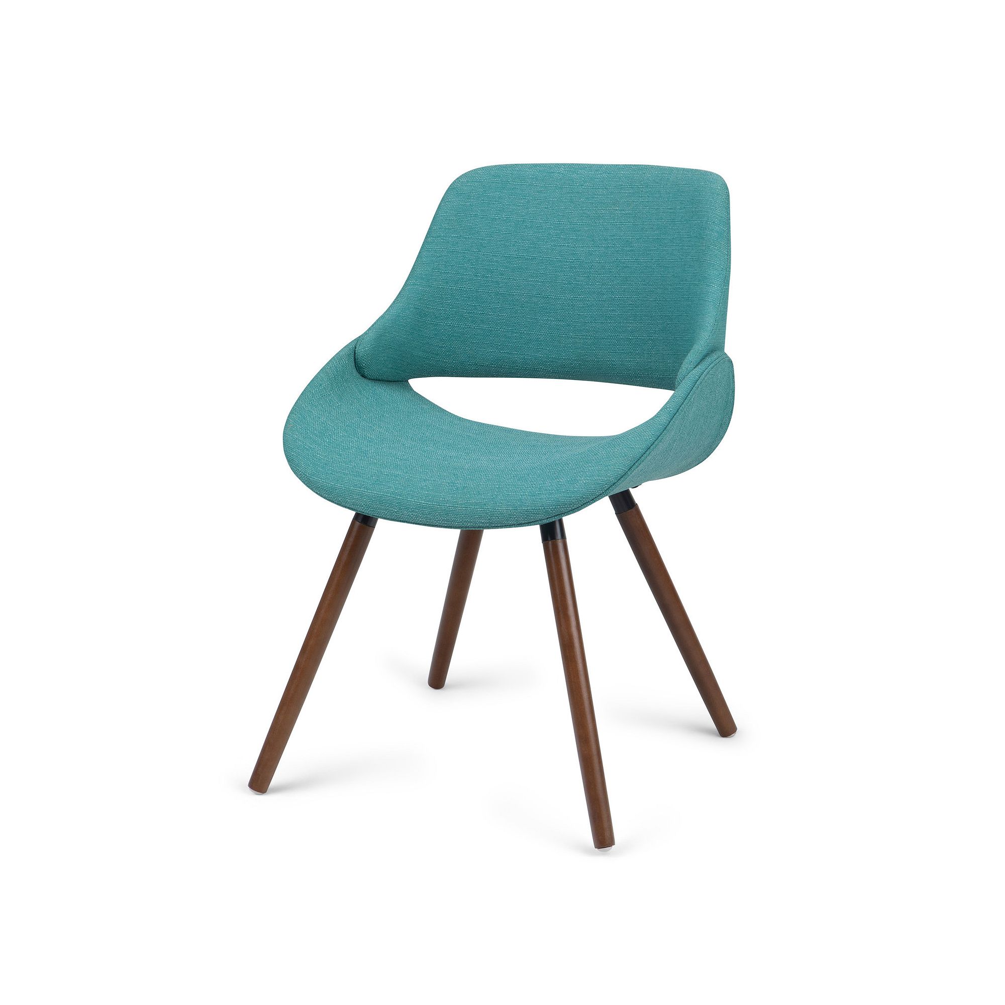 Simpli Home Malden Bentwood Dining Chair, Turquoise Blue