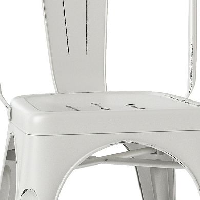 Simpli Home Fletcher Metal Dining Chair 2-piece Set