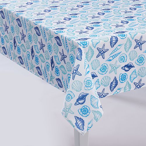 Mainstreet Pattern Seashell Tablecloth