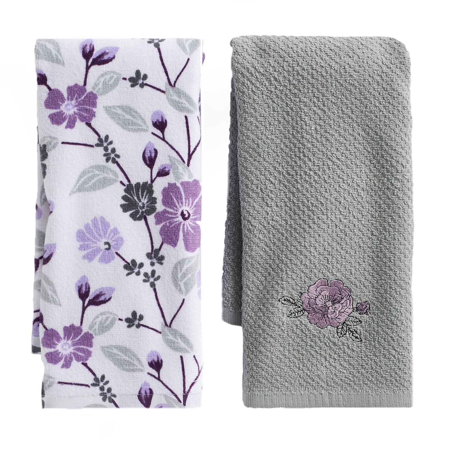 flower kitchen towels