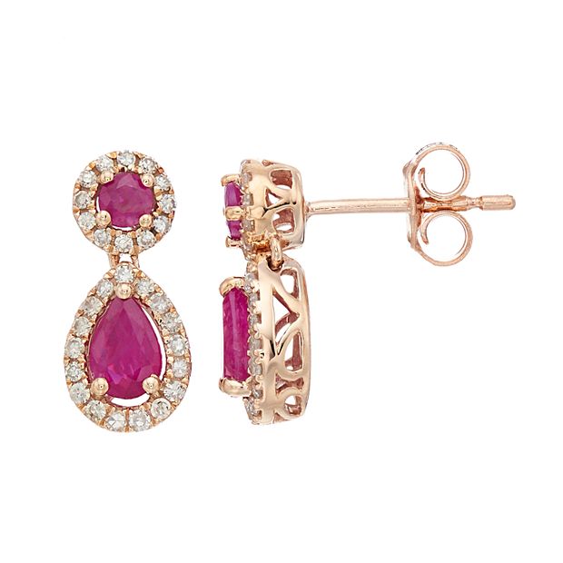 Kohls ruby store earrings