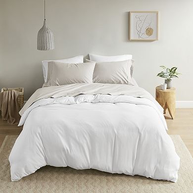 Madison Park Cotton Peached Percale Sheet Set