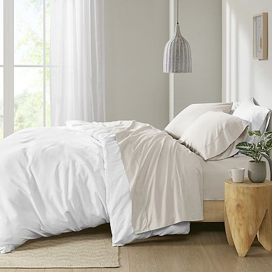 Madison Park Cotton Peached Percale Sheet Set