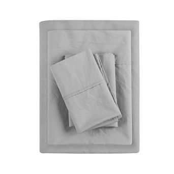 Madison Park Relaxed Cotton Percale Sheet Set
