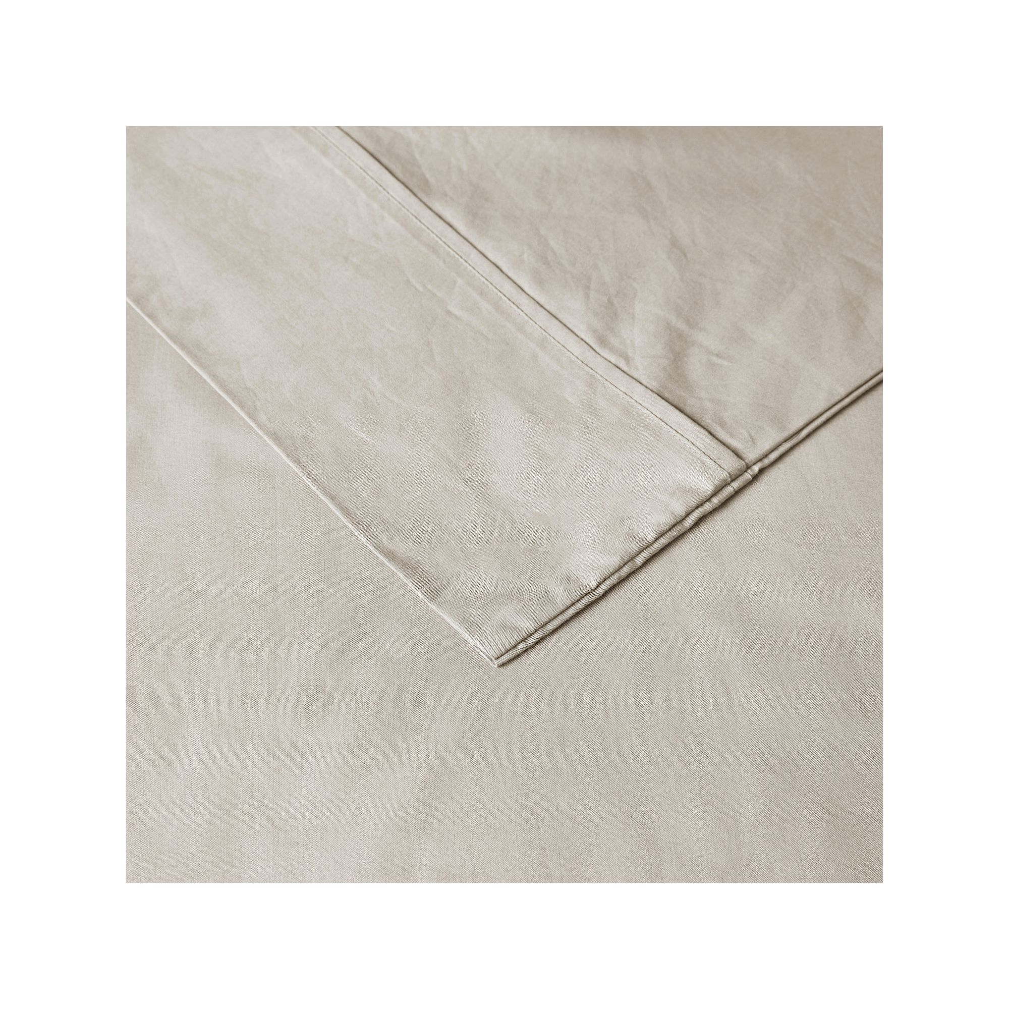Madison Park Relaxed Cotton Percale Sheet Set, Ivory