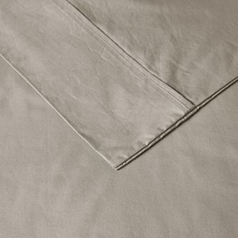 Madison Park Relaxed Cotton Percale Sheet Set