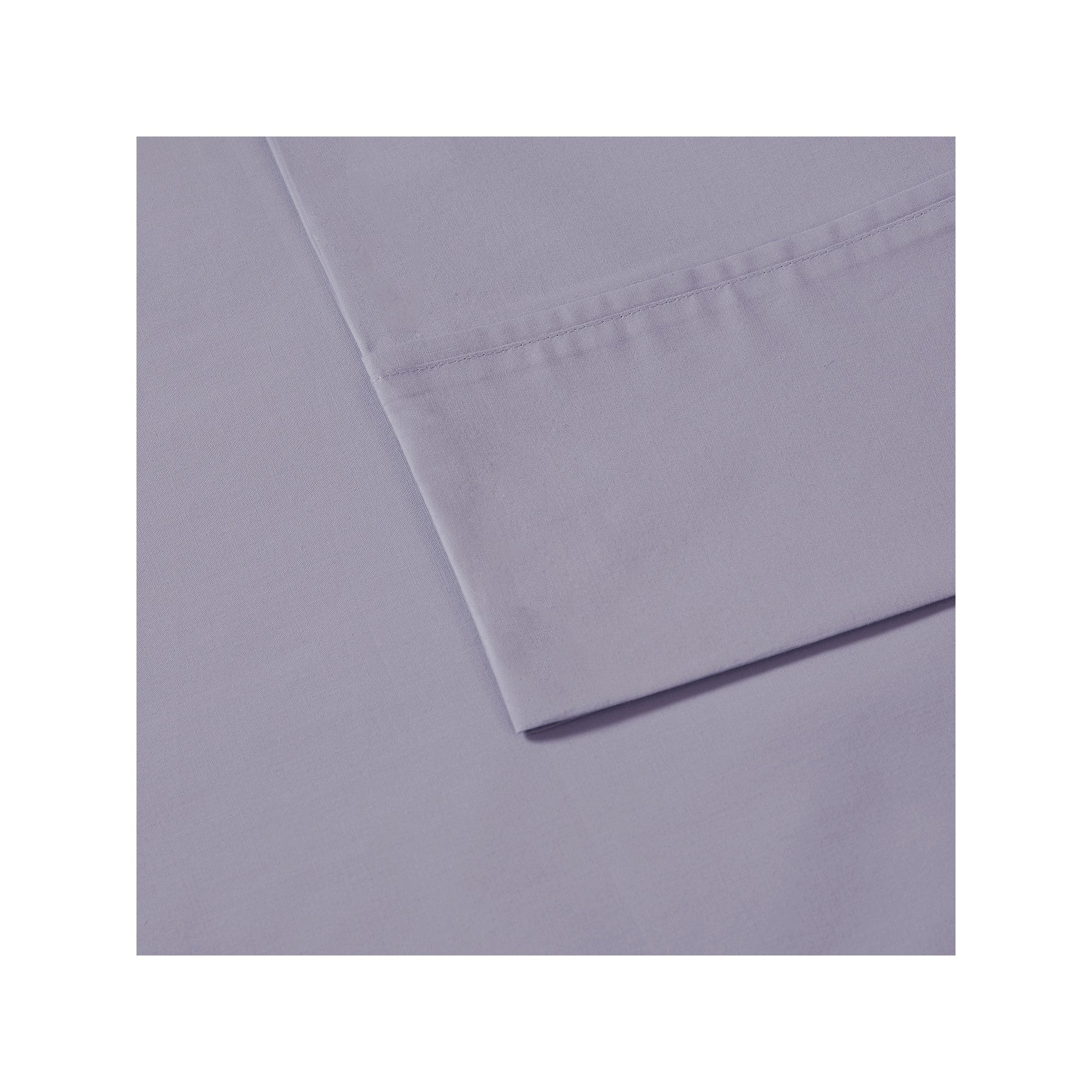 Madison Park Relaxed Cotton Percale Sheet Set, Purple