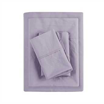 Madison Park Relaxed Cotton Percale Sheet Set
