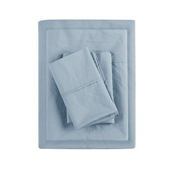 Madison Park Relaxed Cotton Percale Sheet Set
