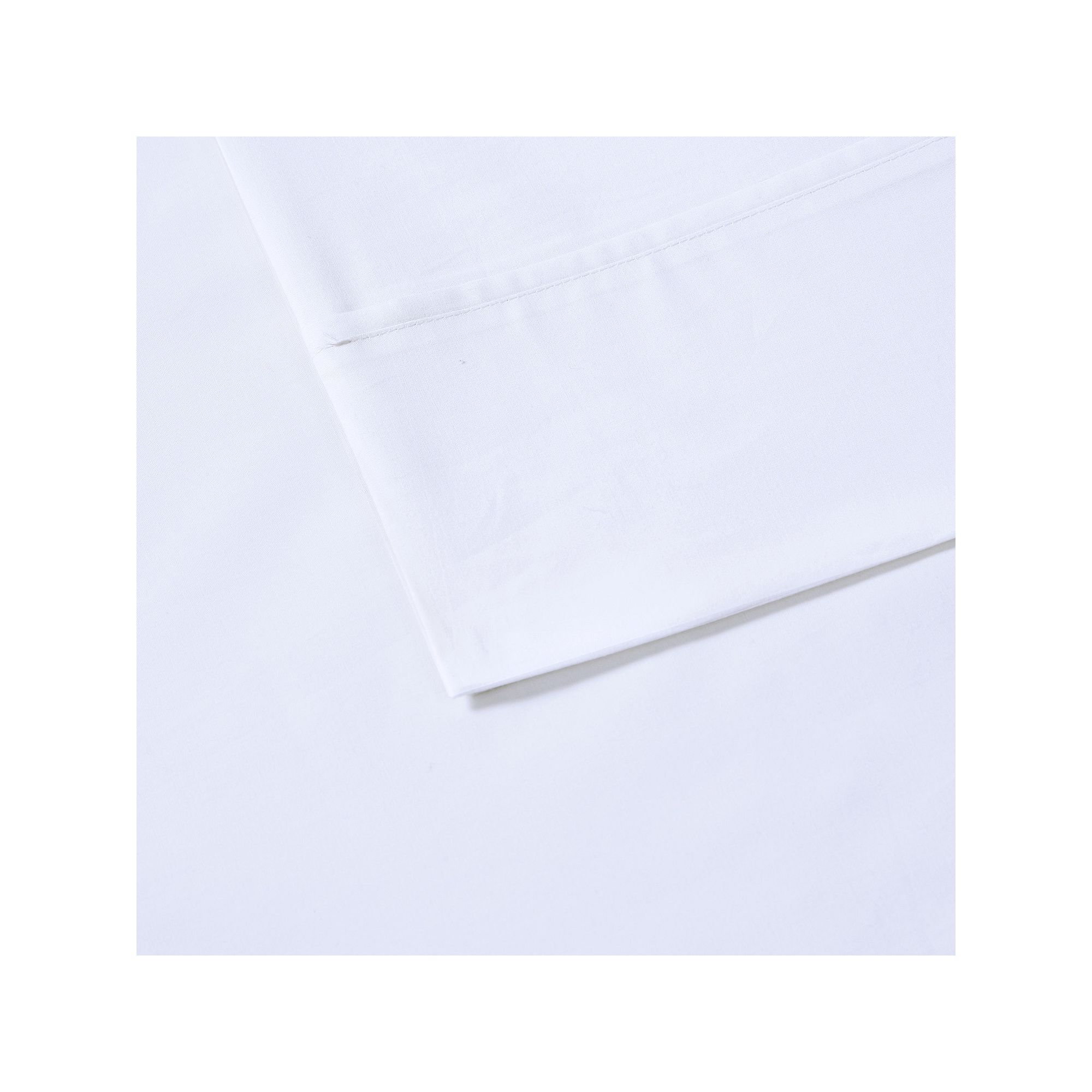 Madison Park Relaxed Cotton Percale Sheet Set, White