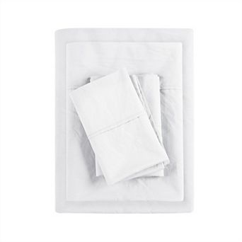 Madison Park Relaxed Cotton Percale Sheet Set