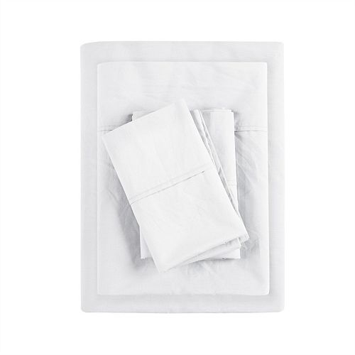 Madison Park Peached Percale Cotton Sheet Set
