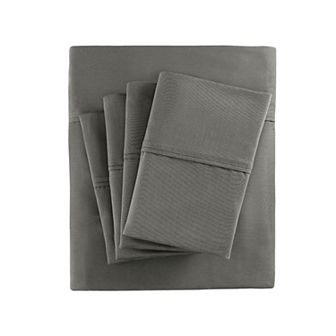 Madison Park 800 Thread Count Cotton Blend Sateen Sheet Set with Extra Pillowcases