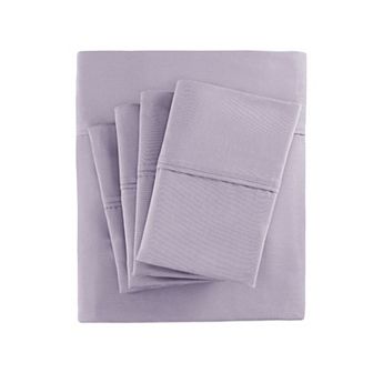 Madison Park 800 Thread Count Cotton Blend Sateen Sheet Set with Extra Pillowcases