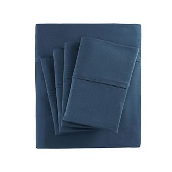 Madison Park 800 Thread Count Cotton Blend Sateen Sheet Set with Extra Pillowcases
